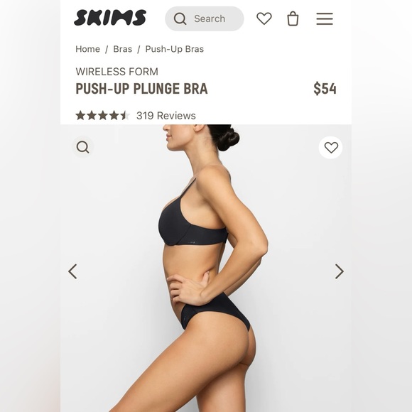 SKIMS *NEW* Wireless Form Push-Up Plunge Bra - Picture 5 of 6